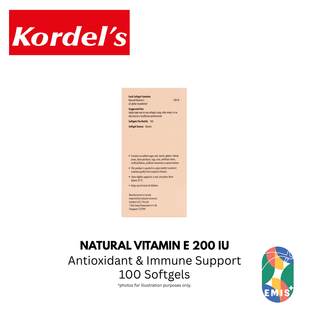 KORDEL’S NATURAL VITAMIN E 200 IU
