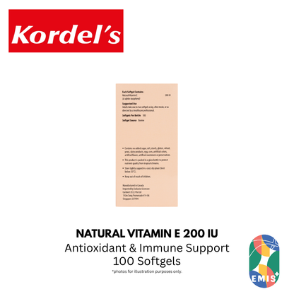 KORDEL’S NATURAL VITAMIN E 200 IU