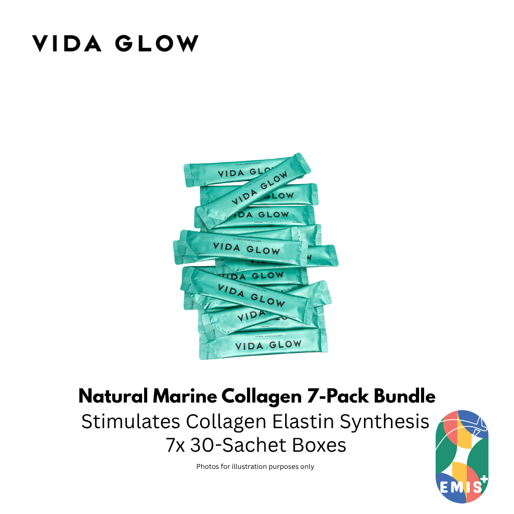 Vida Glow Natural Marine Collagen 30 Sachets Seven Pack Bundle
