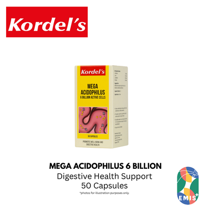 KORDEL’S MEGA ACIDOPHILUS 6 BILLION