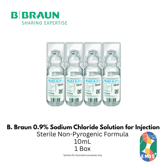 B. Braun Sodium Chloride 0.9% Solution for Injection – Sterile, Non-Pyrogenic Single-Dose Ampoules
