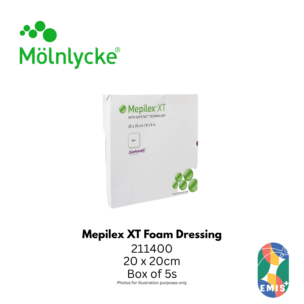 Molnlycke Mepilex XT Foam Dressing 20 x 20cm