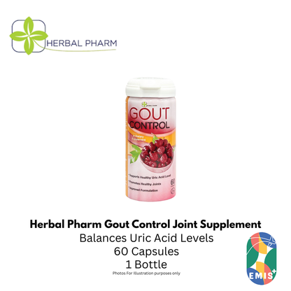 Herbal Pharm Gout Control: Natural Relief for Healthy Uric Acid & Joint Comfort