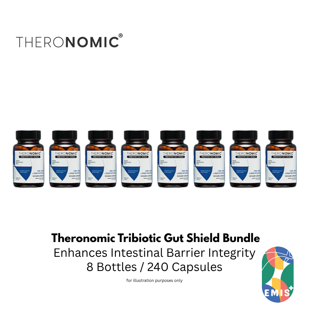 Bundle Sales Theronomic Tribiotic Gut Shield 30 Capsules 8 Bottles Get Free SGD9 Voucher Pack