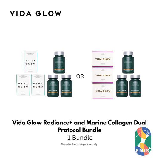 Bundle Sales Vida Glow Radiance Plus 3 Bottles with Collagen Liquid Advance or Marine Collagen 3 Packs Free SGD9 Voucher Pack