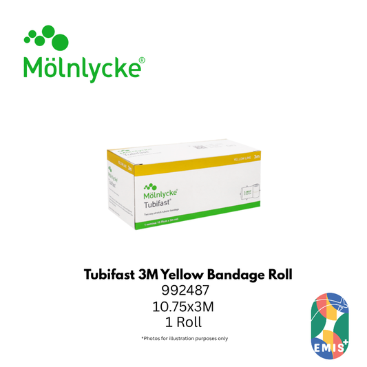 Molnlycke Tubifast 3M Yellow Bandage Roll 992487
