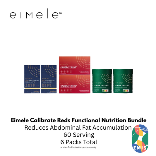 Eimele Calibrate Reds Bundle 2 Packs with Coffee Pro 2 Packs and Shine Greens