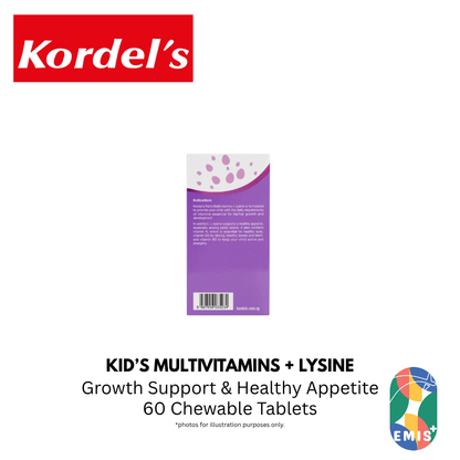 KORDEL’S KID’S MULTIVITAMINS + LYSINE