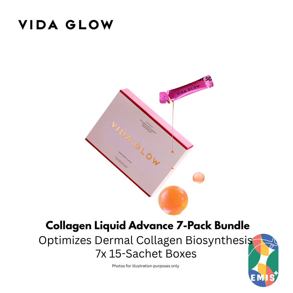 Vida Glow Collagen Liquid Advance 15 Sachets Seven Pack Bundle