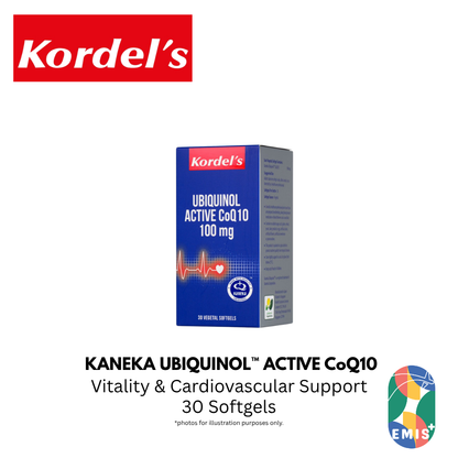 KORDEL’S KANEKA UBIQUINOL™ ACTIVE CoQ10 100 mg
