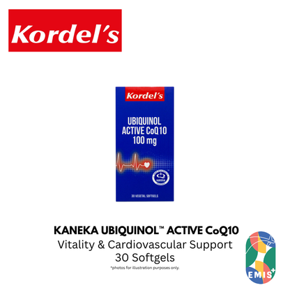 KORDEL’S KANEKA UBIQUINOL™ ACTIVE CoQ10 100 mg