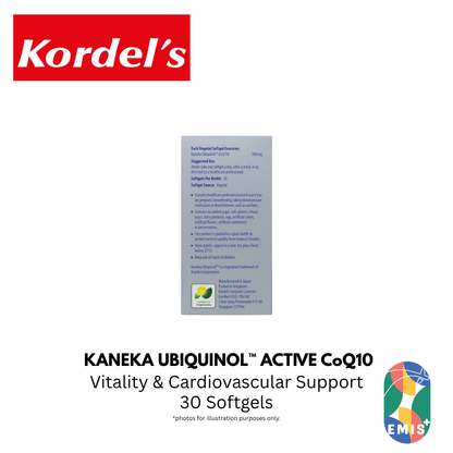 KORDEL’S KANEKA UBIQUINOL™ ACTIVE CoQ10 100 mg