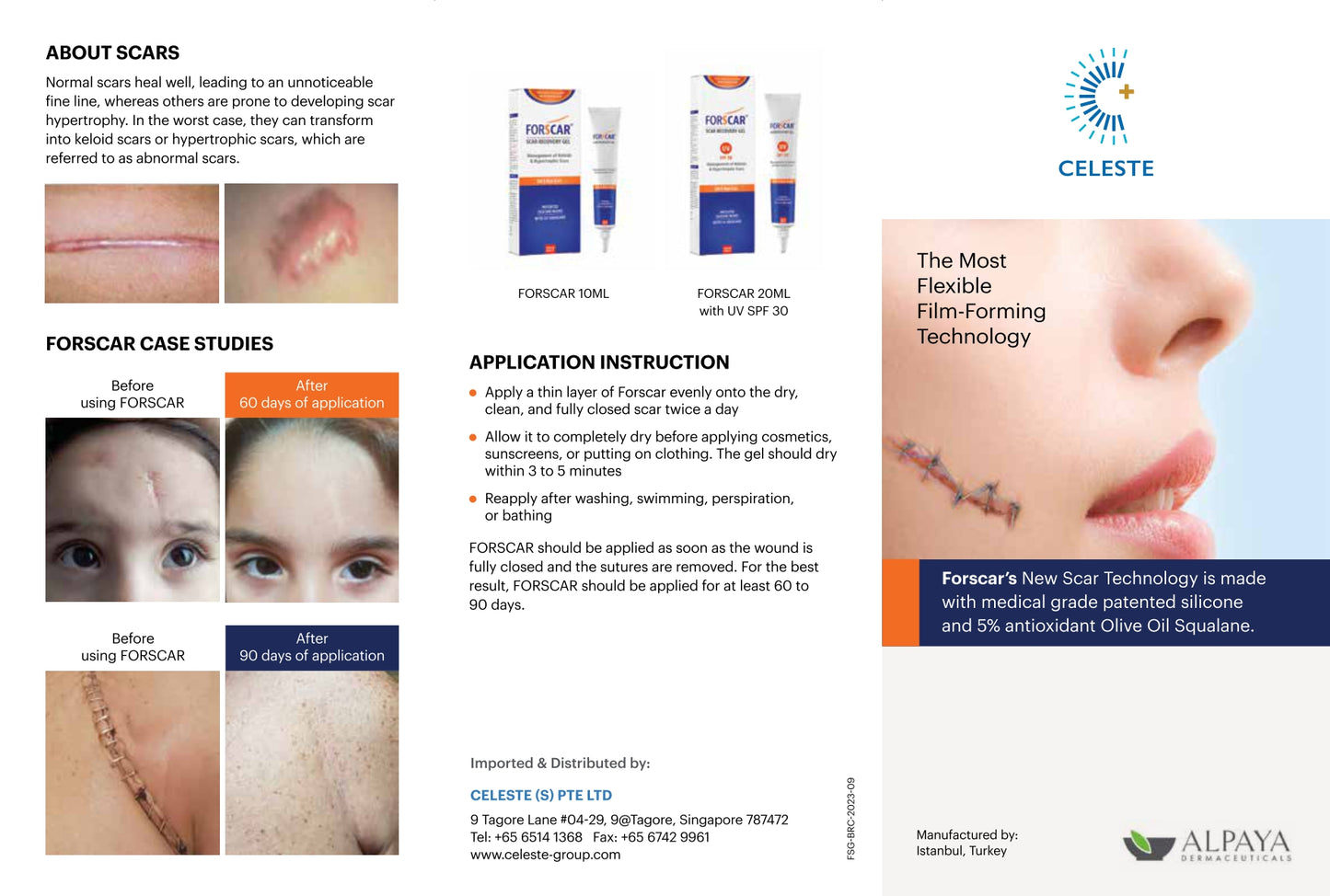 FORSCAR UV SPF 30 - Scar Recovery Gel - 20mls