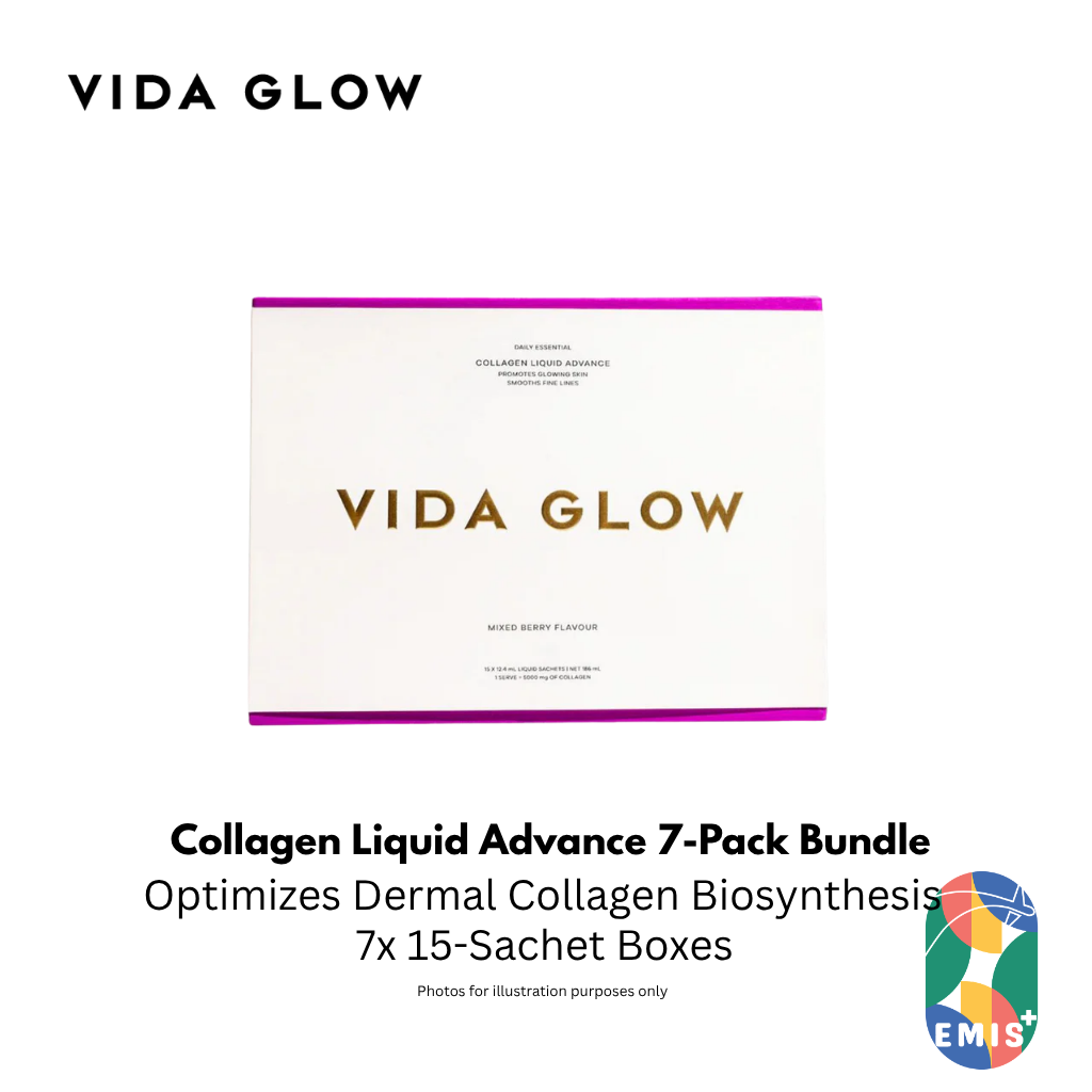 Vida Glow Collagen Liquid Advance 15 Sachets Seven Pack Bundle