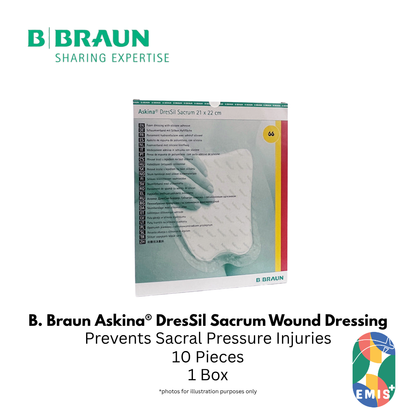 Bbraun Askina® DresSil Sacrum：高级硅胶泡沫敷料（10片装）