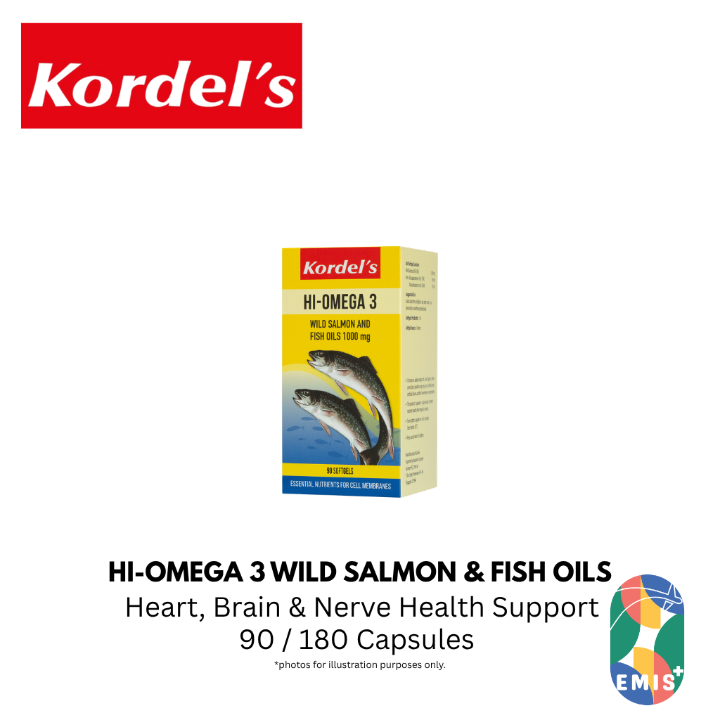KORDEL’S HI-OMEGA 3 WILD SALMON AND FISH OILS 1000 mg