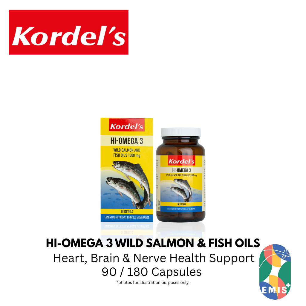KORDEL’S HI-OMEGA 3 WILD SALMON AND FISH OILS 1000 mg