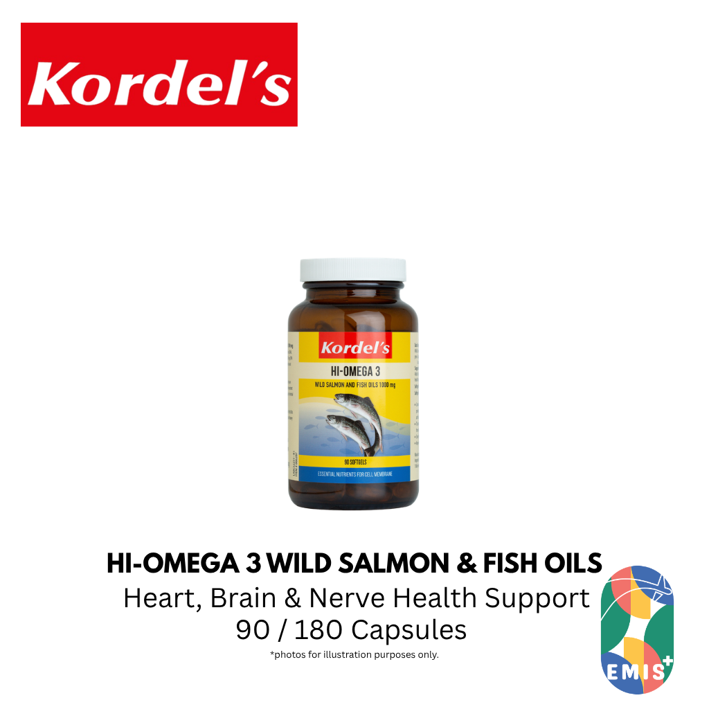 KORDEL’S HI-OMEGA 3 WILD SALMON AND FISH OILS 1000 mg