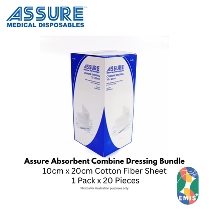 Bundle of 20 Assure Combine Dressing 10cm x 20cm