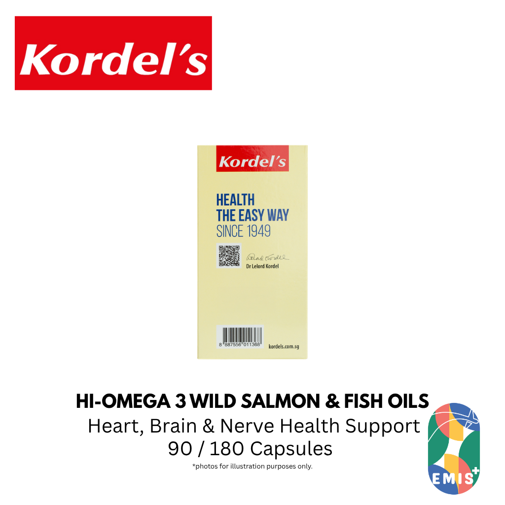 KORDEL’S HI-OMEGA 3 WILD SALMON AND FISH OILS 1000 mg