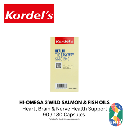 KORDEL’S HI-OMEGA 3 WILD SALMON AND FISH OILS 1000 mg