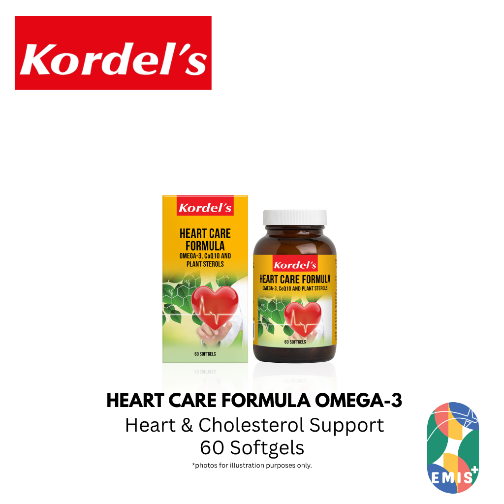 KORDEL’S HEART CARE FORMULA OMEGA-3, C0Q10 AND PLANT STEROLS