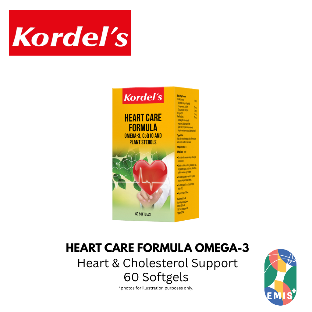KORDEL’S HEART CARE FORMULA OMEGA-3, C0Q10 AND PLANT STEROLS