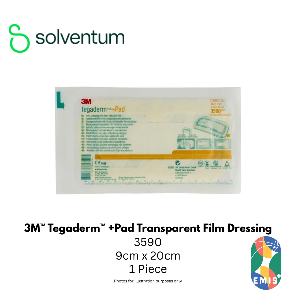 3M 3590 Tegaderm +Pad Transparent Dressing 9cm x 20cm