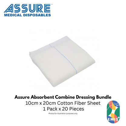Bundle of 20 Assure Combine Dressing 10cm x 20cm