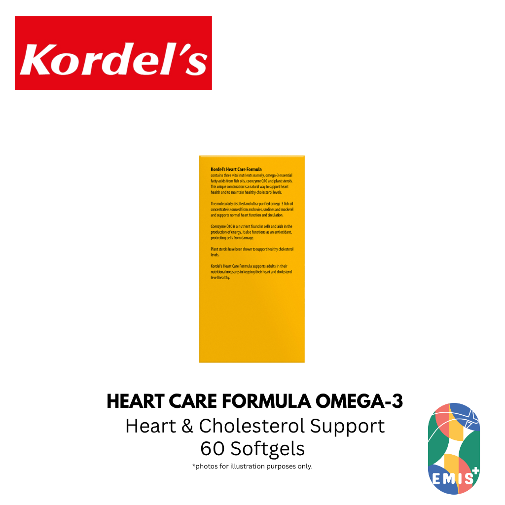 KORDEL’S HEART CARE FORMULA OMEGA-3, C0Q10 AND PLANT STEROLS