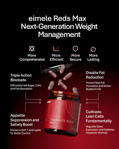 eimele Calibrate Reds Max 60 Capsules/Bottle Buy 3 Free Reds 10 sachets