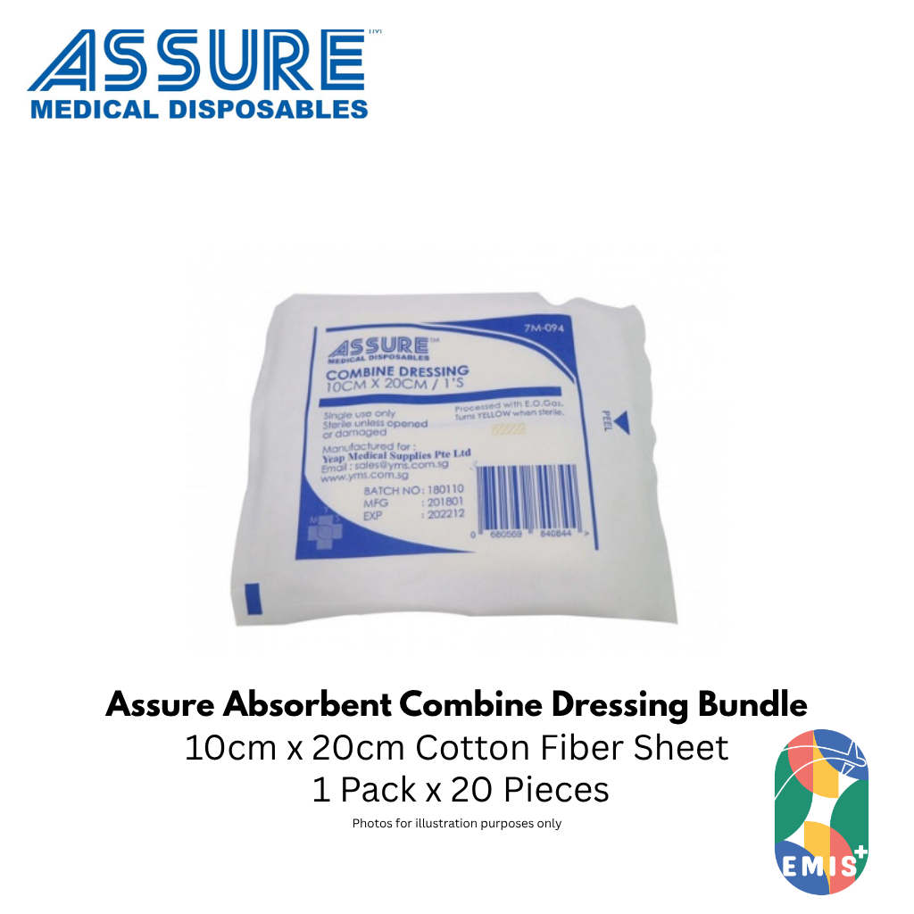 Bundle of 20 Assure Combine Dressing 10cm x 20cm