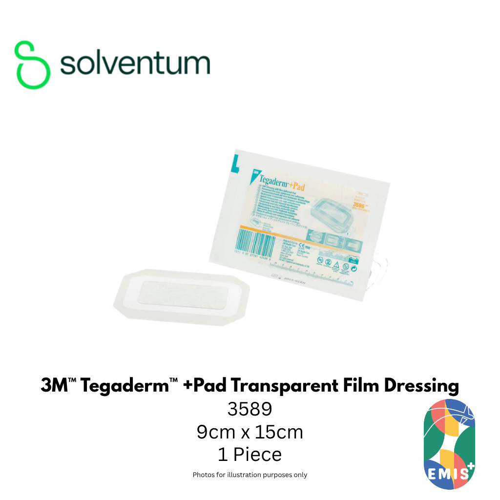 3M 3589 Tegaderm +Pad Transparent Dressing 9cm x 15cm