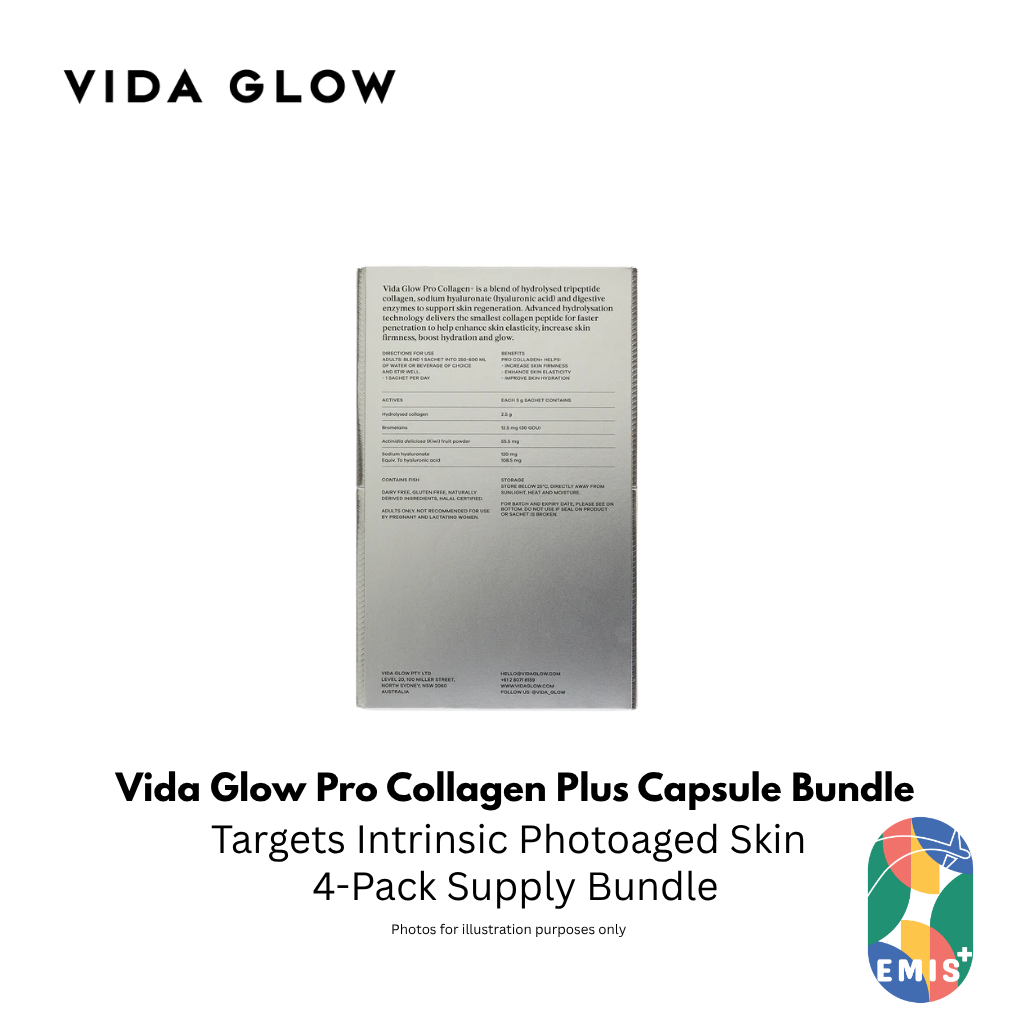 Vida Glow Pro Collagen Plus Bundle with Free Collagen Sachets