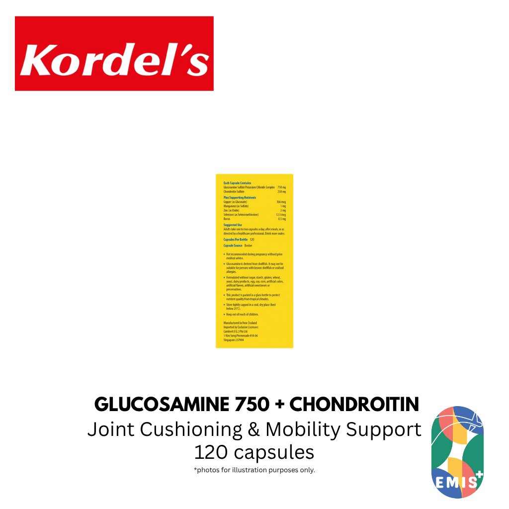 KORDEL’S GLUCOSAMINE 750 + CHONDROITIN