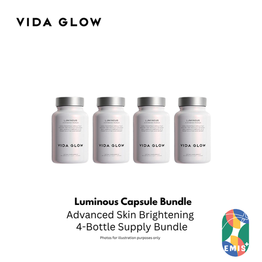 Vida Glow Luminous Capsules 30 Capsules Four Bottle Bundle with Free SGD9 Voucher Pack