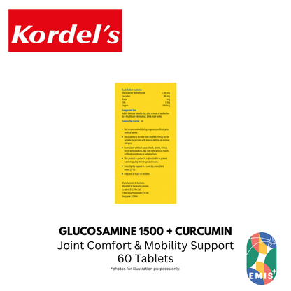 KORDEL’S GLUCOSAMINE 1500 + CURCUMIN
