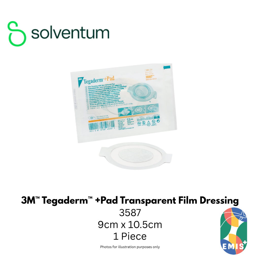 3M 3587 Tegaderm + Pad Transparent Dressing 9cm x 10.5cm