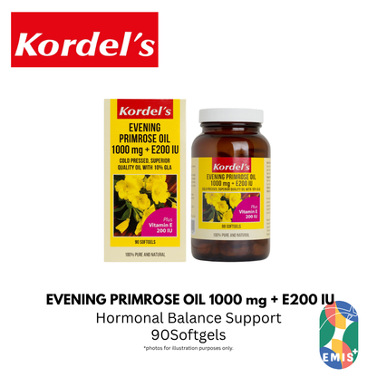 KORDEL’S EVENING PRIMROSE OIL 1000 mg + E200 IU