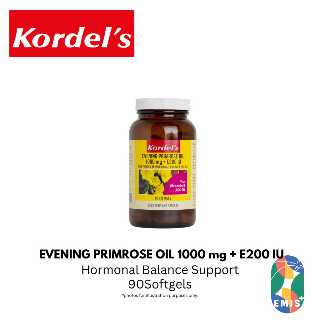 KORDEL’S EVENING PRIMROSE OIL 1000 mg + E200 IU