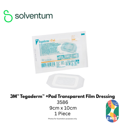 3M 3586 Tegaderm + Pad Transparent Dressing 9cm x 10cm