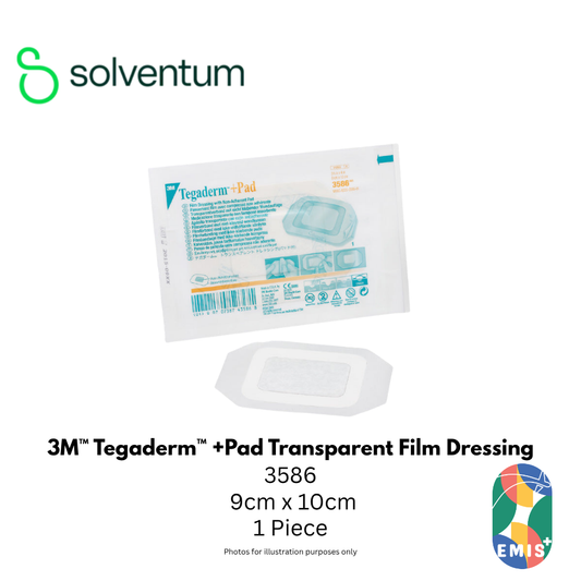3M 3586 Tegaderm + Pad Transparent Dressing 9cm x 10cm