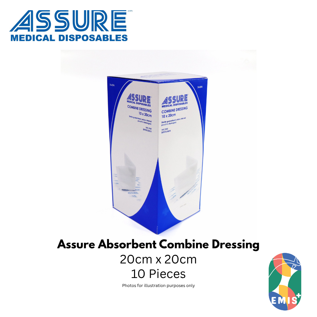 Bundle of 10 Assure Combine Dressing 20cm x 20cm