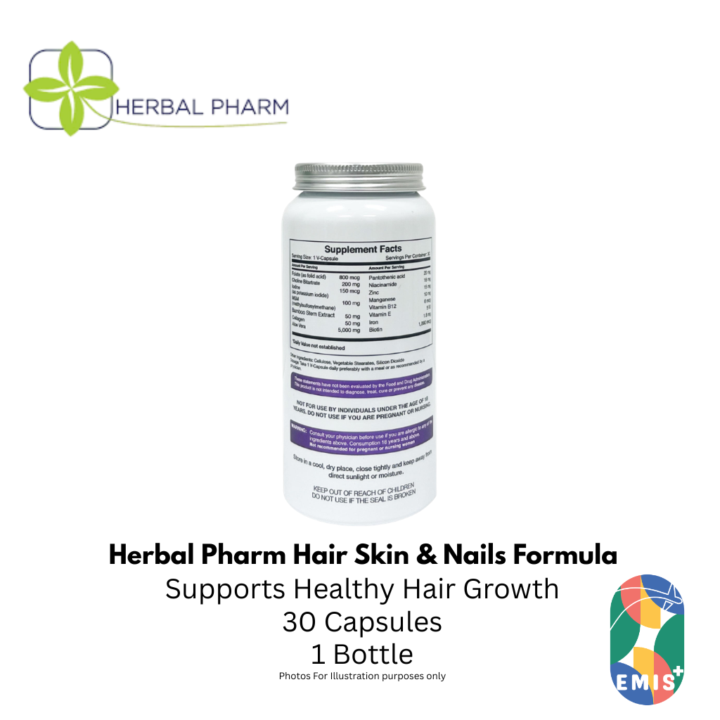 Herbal Pharm: Hair, Skin & Nails - Radiant Beauty from Within (30 V-Capsules)