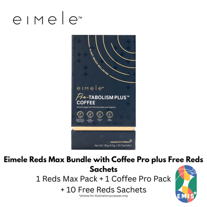 Eimele Reds Max Bundle with Coffee Pro plus Free Reds Sachets