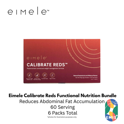 Eimele Calibrate Reds Bundle 2 Packs with Coffee Pro 2 Packs and Shine Greens