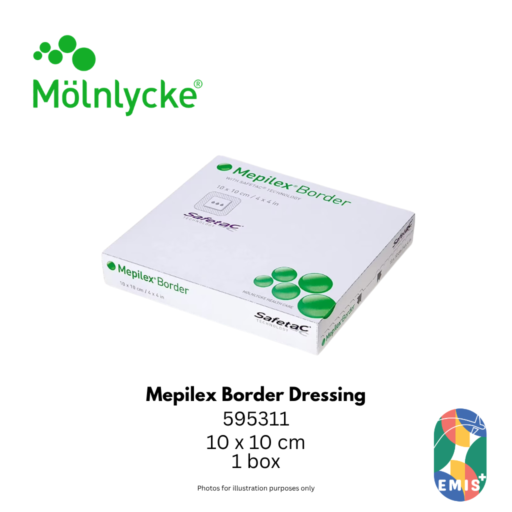 Molnlycke Mepilex Border Dressing 10 x 10 cm Box