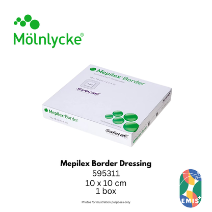 Molnlycke Mepilex Border Dressing 10 x 10 cm Box