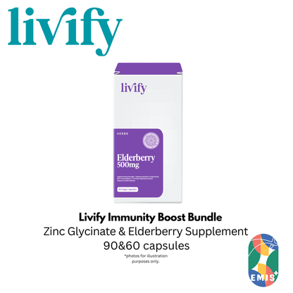 Livify Immunity Boost Bundle Elderberry and Zinc Glycinate Supplement Set