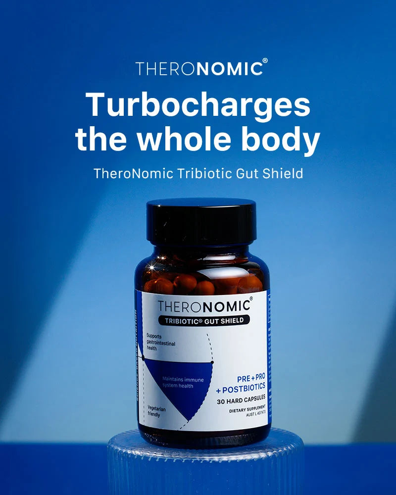 【Member Upgrade】Theronomic Tribiotic Gut Shield 30 capsules*8 bottles Free SGD9 voucher pack